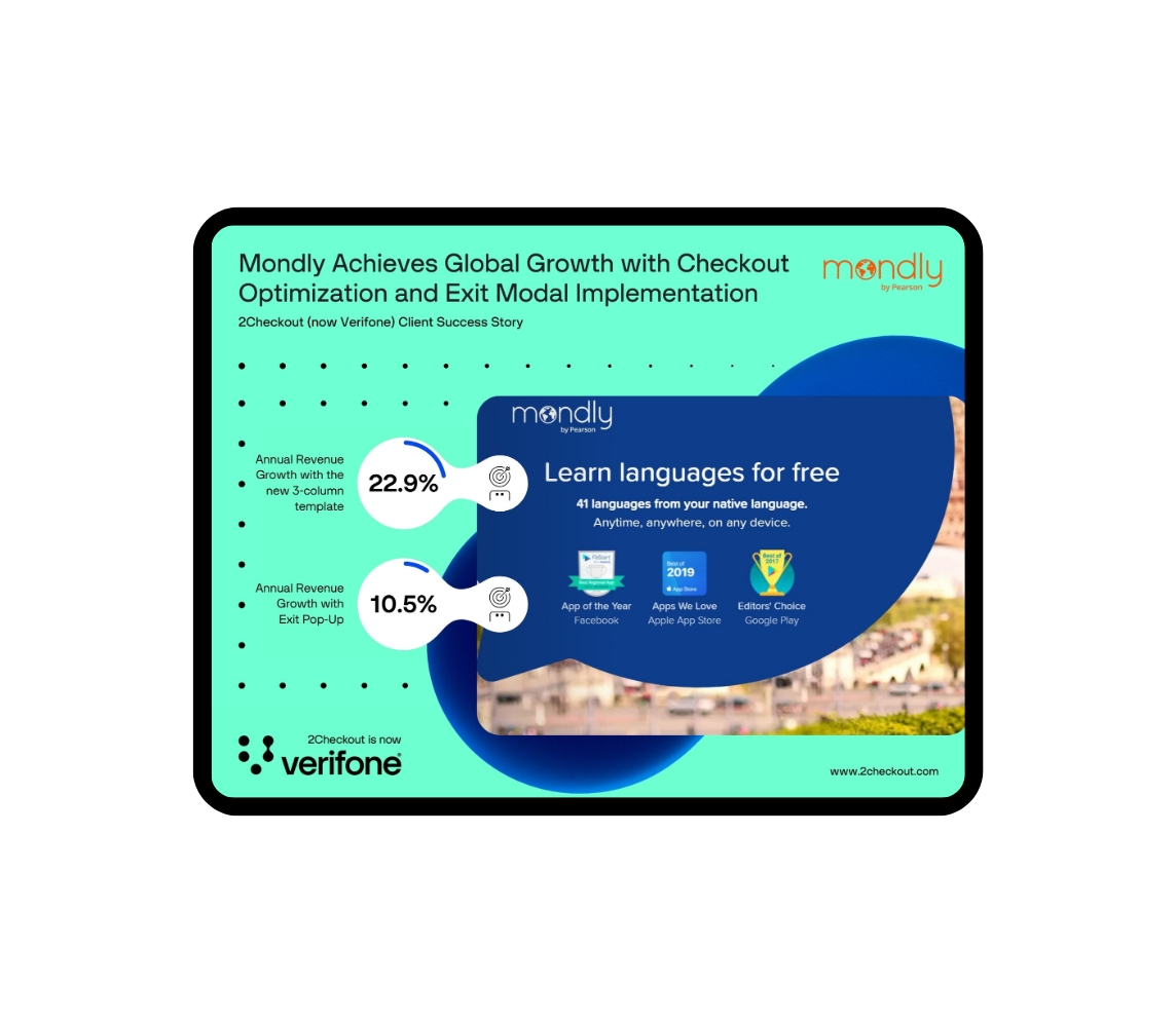 Mondly - Global Growth with Checkout Optimization & Exit Modal Implementation