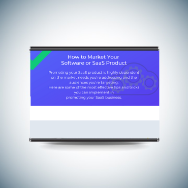 How to Market Your Software or SaaS Product